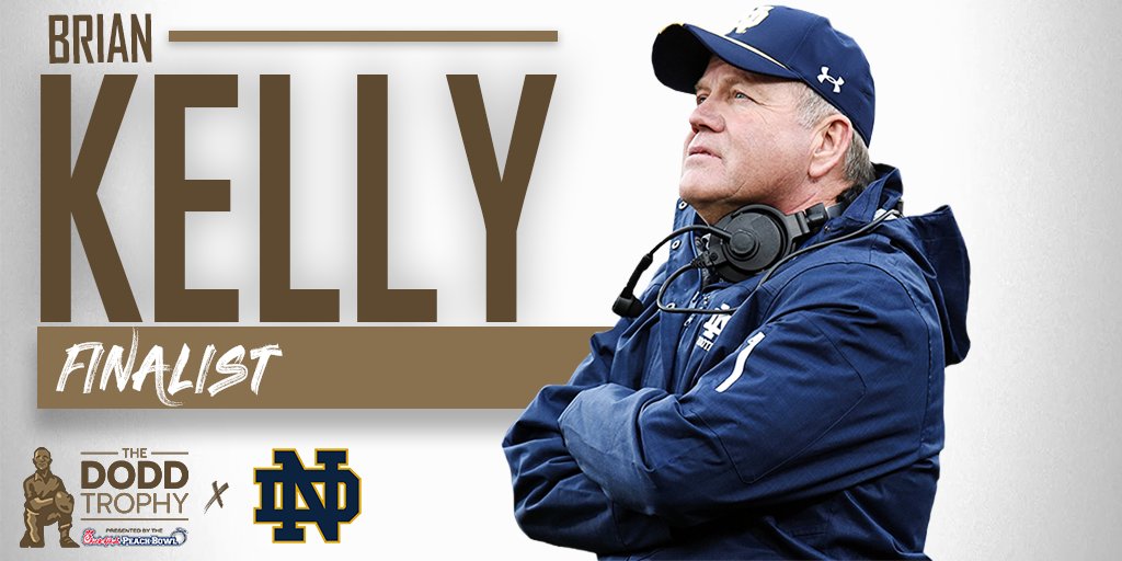 Fan voting is now open for the 2018 Dodd Trophy 🏆

Retweet to cast your vote for <a href="/CoachBrianKelly/">Brian Kelly</a> as the Dodd Trophy Coach of the Year.