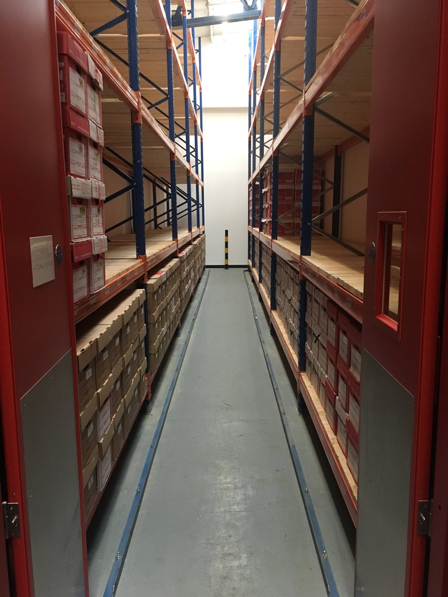 Our new strong room is filling up fast. if you have any deeds, wills or original drawings for example that need to have that added element of security, but don't require to be stored within PD5454:2012 conditions, then our strong room storage area is perfect for you