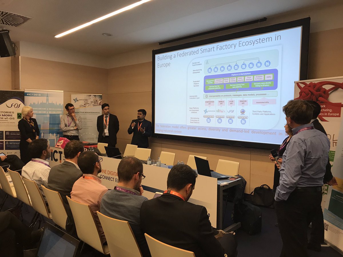 NimbleProject's tweet image. More pictures from the networking session #Federated #SmartFactory #Ecosystem. @ICT2018 #ICT2018 #Vienna @EFFRA_Live @H2020Digicor @Composition2016 @DigIndEU @Sbg_Research