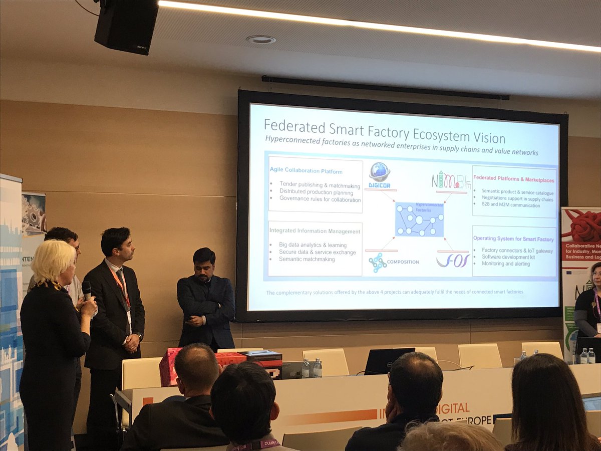 NimbleProject's tweet image. More pictures from the networking session #Federated #SmartFactory #Ecosystem. @ICT2018 #ICT2018 #Vienna @EFFRA_Live @H2020Digicor @Composition2016 @DigIndEU @Sbg_Research