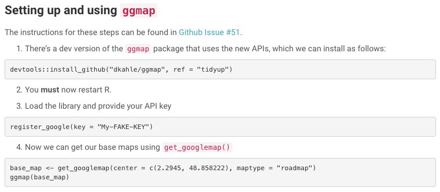 screenshot of code for getting base maps from ggmap since API changes
