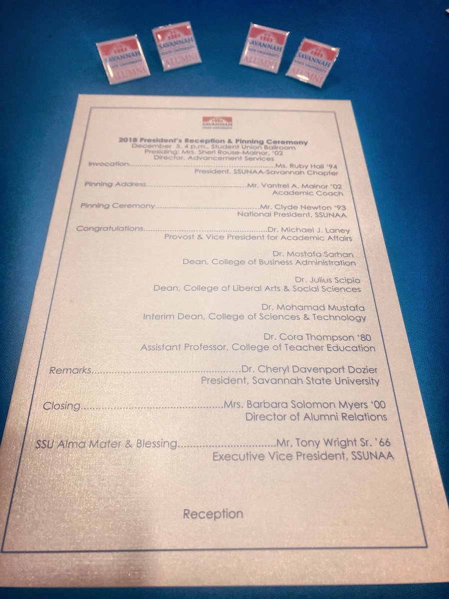 SSUPlantOp's tweet photo. Savannah State University Pinning Ceremony! #SavState18 #SavannahState #HailSSU #TigerPride #Savannah #Georgia https://t.co/6ytKtZoEpT