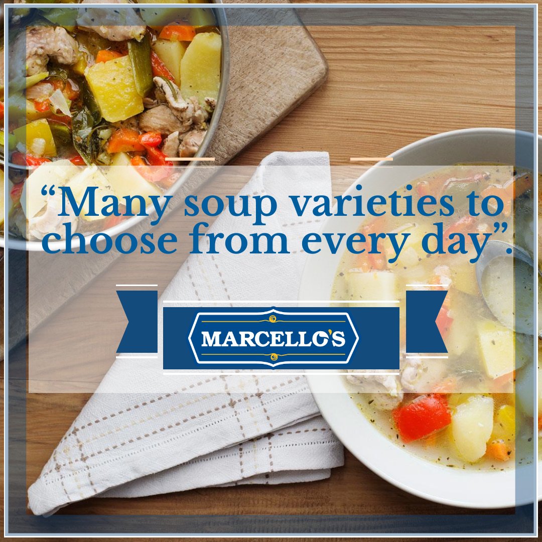 🌾🌞Happiness is ...hot #soup on a cold day!❄️☃️

#businesslunch #lunchbreak #marcellos #grabngo #hotfood #coldfood #drinks🍹  #freshness #freshnessburger #convenient #vegetable #salad