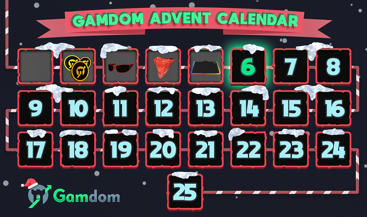gamdom's tweet image. 🎄 Gamdom Advent Calendar - DAY 6 🎄

🗓️ Each day, a new tweet will be posted. After 24 hours, random retweet(s) will be chosen and awarded with the secret prize hidden behind each window.

🎁 DAY 6 PRIZE 🎁
✅ Retweet &amp;amp; follow us to enter!

Winner &amp;amp; prize announced in 24 hours!