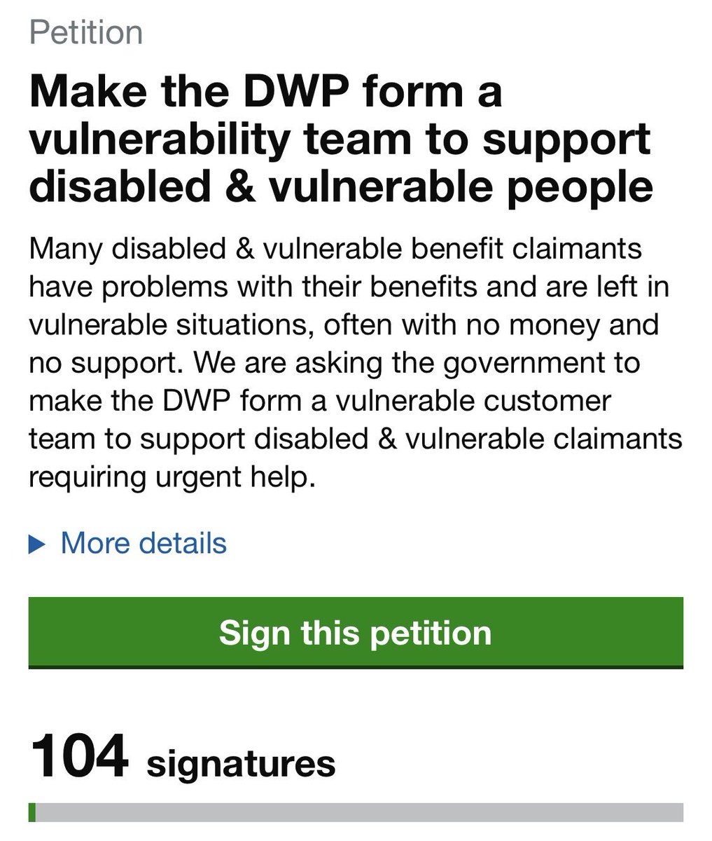 leehealey_'s tweet photo. Day 1 of my campaign for a more #CompassionateDWP and we have our first 💯 petition signatures!

So happy right now. Feedback has been 💯 % positive too with everyone recognising this could make a huge difference to people experiencing benefit problems!

https://t.co/WJUlyx1UDr https://t.co/Ke222o5oiV