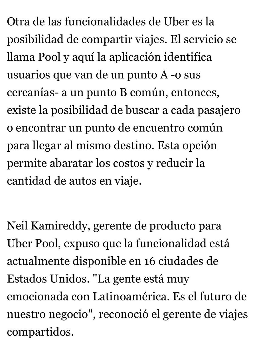 patotarruella's tweet photo. A favor de esto que propone Uber. Eats y Pool los vi funcionando afuera y van bien. 
Personas esperando que los recojan (oiga) para no viajar solos y pagar repartido. https://t.co/bOtPHnZRHd