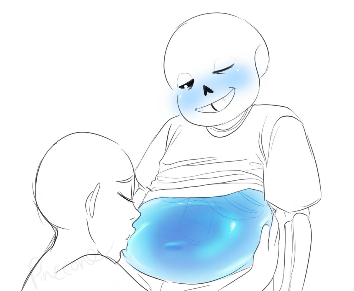 i found another old sketch lmao sans w his jello belly #undertail #undertum...