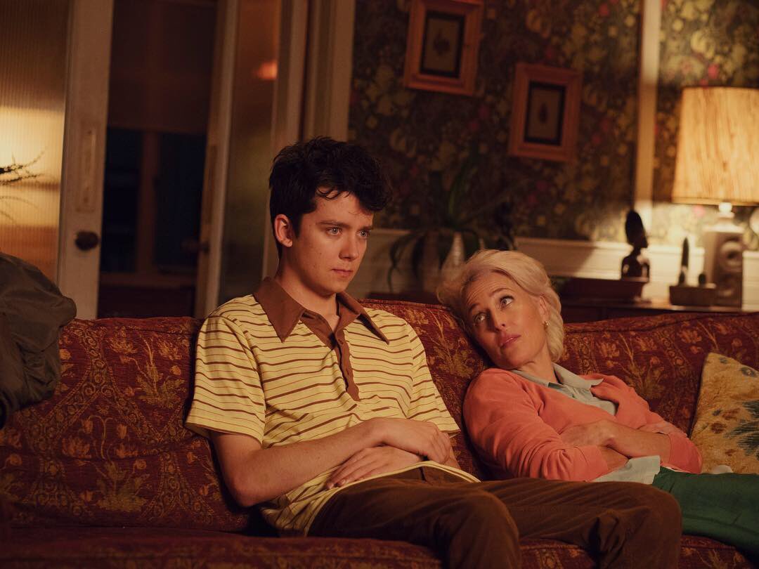 GillianA's tweet photo. Early morning @sexeducation photo recreations in our @TODAYshow dressing room. @netflix @NetflixUK @asabfb https://t.co/vbbPoOpopv