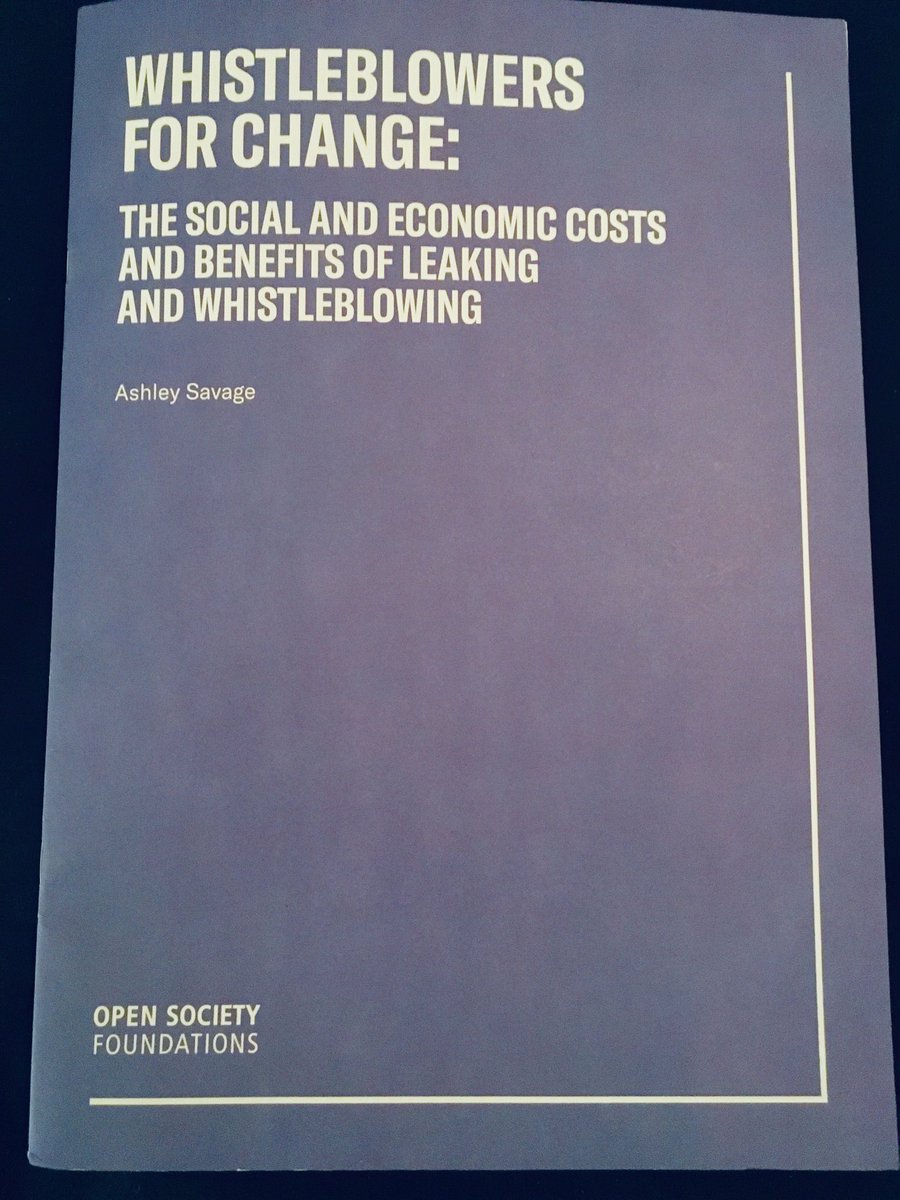 Thank you to ⁦<a href="/ACSavage/">Dr. Ashley Savage</a>⁩ for sending the APPG a hard copy of his excellent report - received this afternoon #OfficeForTheWhistleblower #whistleblowerProtection #MentalHealth