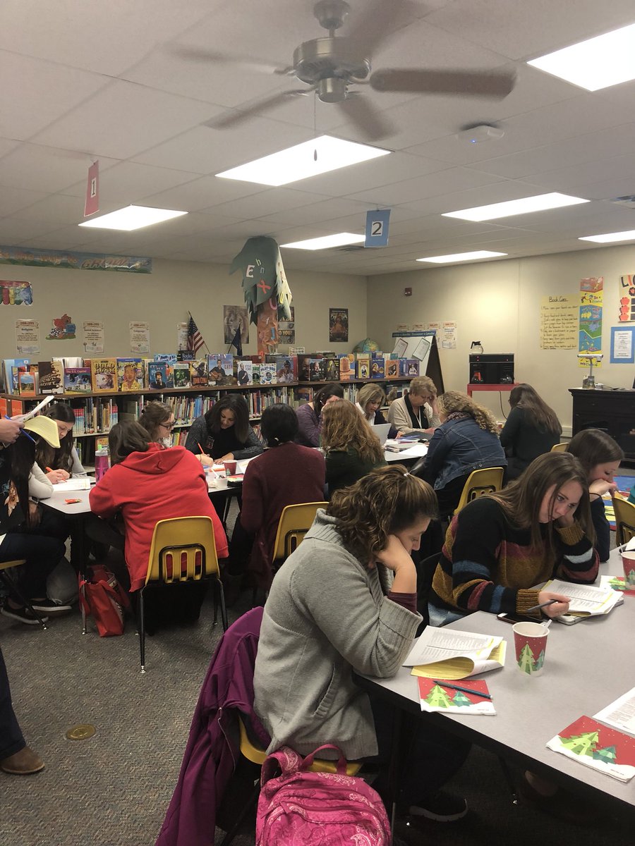 GriffinJess's tweet photo. First grade teachers digging into interim data! Reflecting on the foundation we are setting! #EmporiaProud https://t.co/70kyBHW7uF