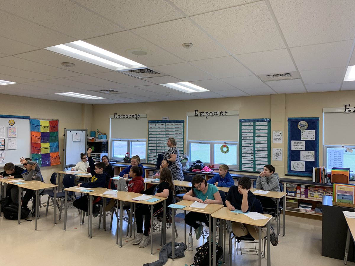 Over the past two days 6th Gr students learned about empathy &amp; social isolation from our counseling department. Here is Ms. Sayre giving a lesson today. #SoartoSuccessNMS <a href="/nms_counselors/">NMS Counselors</a>