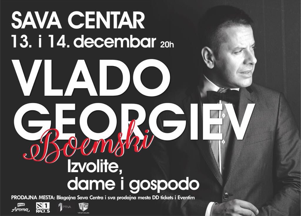 Spremate li se za “Boemske”?        

13. i 14. decembar u Sava Centru
Izvolite, dame i gospodo

Blagajna Sava Centra, Eventim i DD tickets - još malo pa nestalo :)