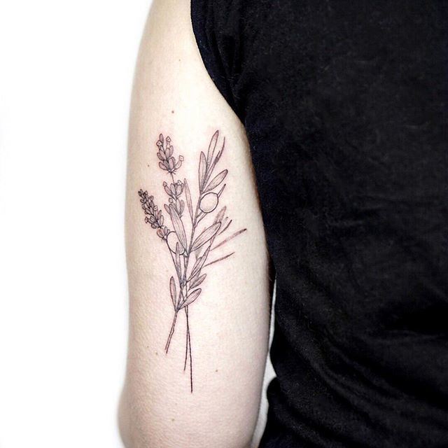 Thyme Flower Tattoo