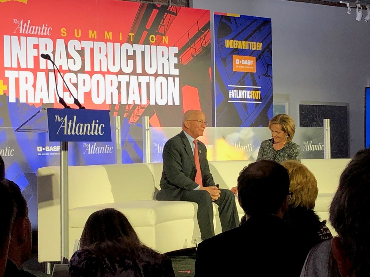 ARTBA's tweet photo. "People get (the benefits of infrastructure.) People are tired of sitting in traffic. They're tired of blowing out tires and hitting potholes." @RepPeterDeFazio @AtlanticLIVE #AtlanticFixIt https://t.co/lkn64S3qNP