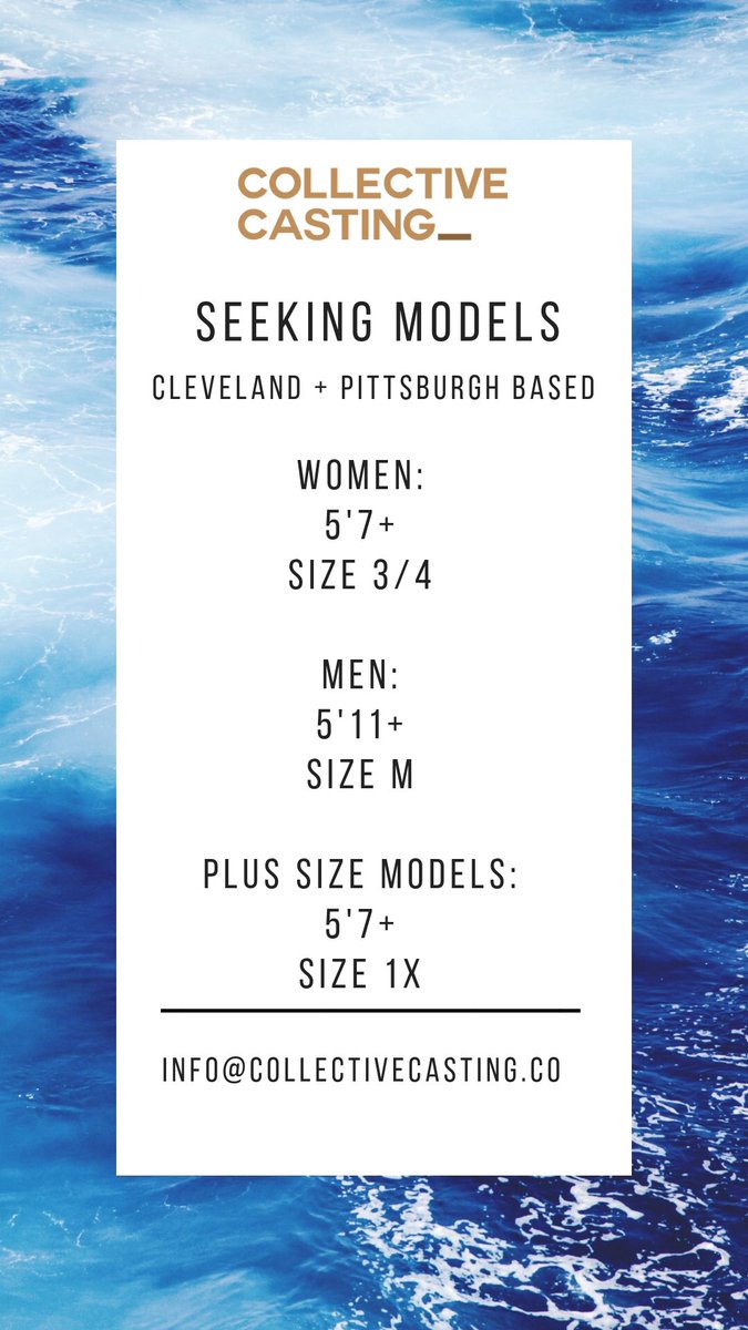 OnlyCastings's tweet photo. CASTING ALERT! If you or someone you know is interested please visit our website at https://t.co/7nsi2UerM8 and fill out our registration form under “The Collective” tab! 
•
#cleveland #pittsburgh #clevelandmodels #pittsburghmodels #castingcall #callingallmodels #scoutme https://t.co/QR466cuiFP