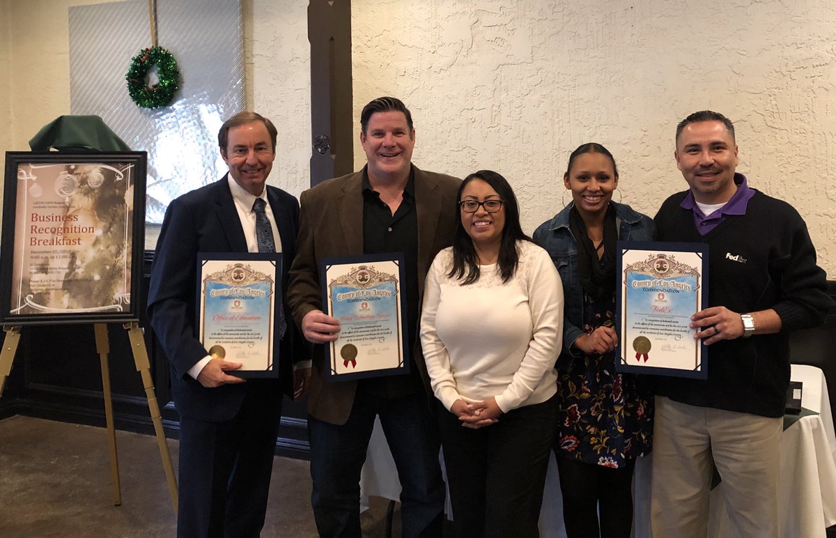 LACOE_GAIN_SGV's tweet photo. This morning LACOE recognized some of our wonderful business partners, employers, and staff for their dedication and hard work throughout the year. @HildaSolis @Fedex @Newegg @DTS_Connect  @LACo_DPSS #recognition #thankyou #lacoegain #lacoe #businessrecognitionbreakfast https://t.co/jwj7Nthhif