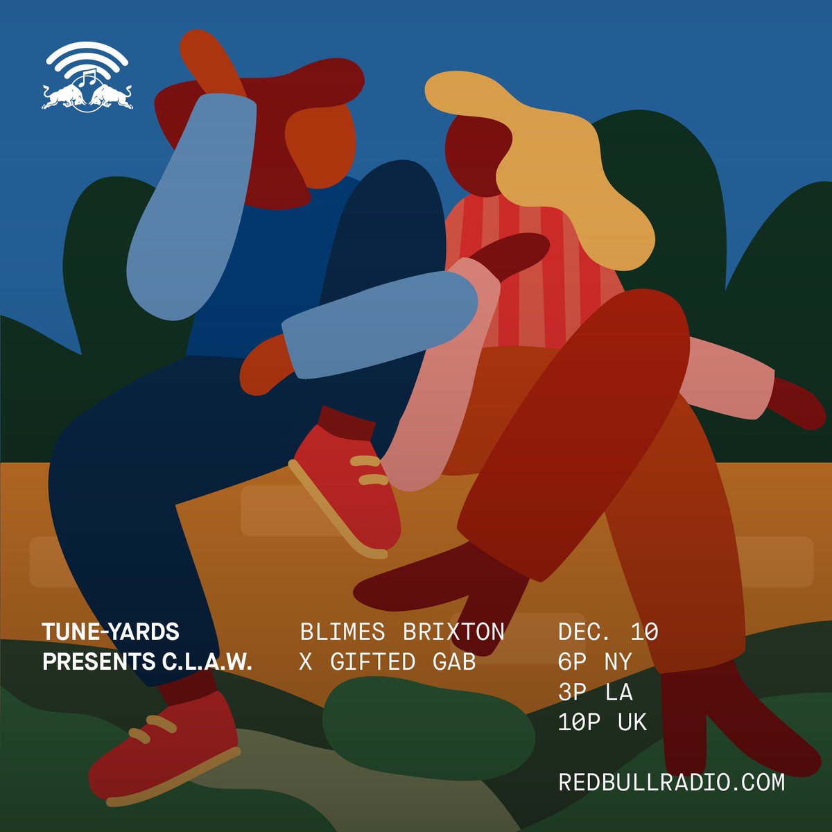 _C_L_A_W's tweet photo. OUR VERY LAST episode of @_C_L_A_W airs next Monday 12/10, with a double collab debut: @tuneyards x @blimesandgab ! And @haevoces x Sandra Lawson-Ndu &amp; Geneva Harrison of @bellsatlas! https://t.co/M3bhQH2TeO