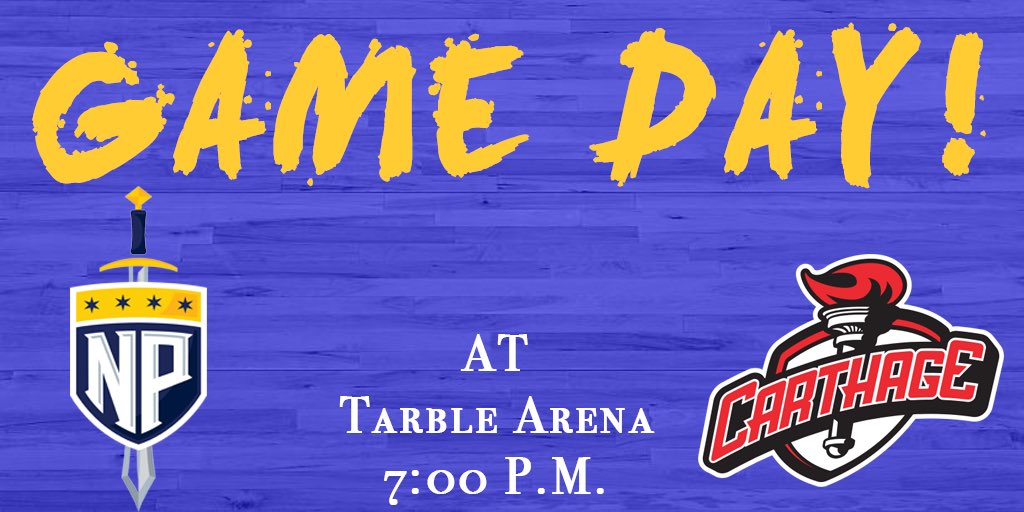 Gameday! The Vikings head North to battle @CarthageBBall in our first road CCIW conference game of the year #RowTheShip

📆: December 5th

🕖: 7:00 p.m. 

📍: Carthage College
