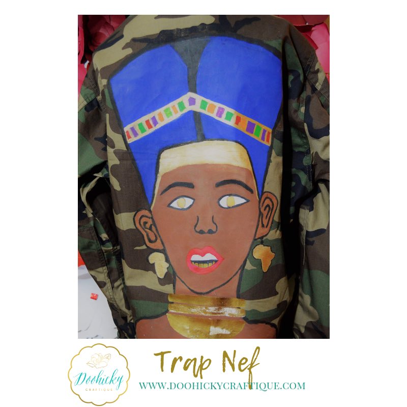 DoohickyCraftqe's tweet photo. Smile for me Nef! Itโs the season for grills. Trap Nef. Custom hand painted jacket by Doohicky Craftique.
#DoohickyCraftique #Doohicky #trapnef #custom #crafttrappin #crafts #jackets #ontrend #trendy #camo #queen #melanin #magic #grills #trap #stl #stllouis #fallfashion #ootd https://t.co/NM6TTgFNOH
