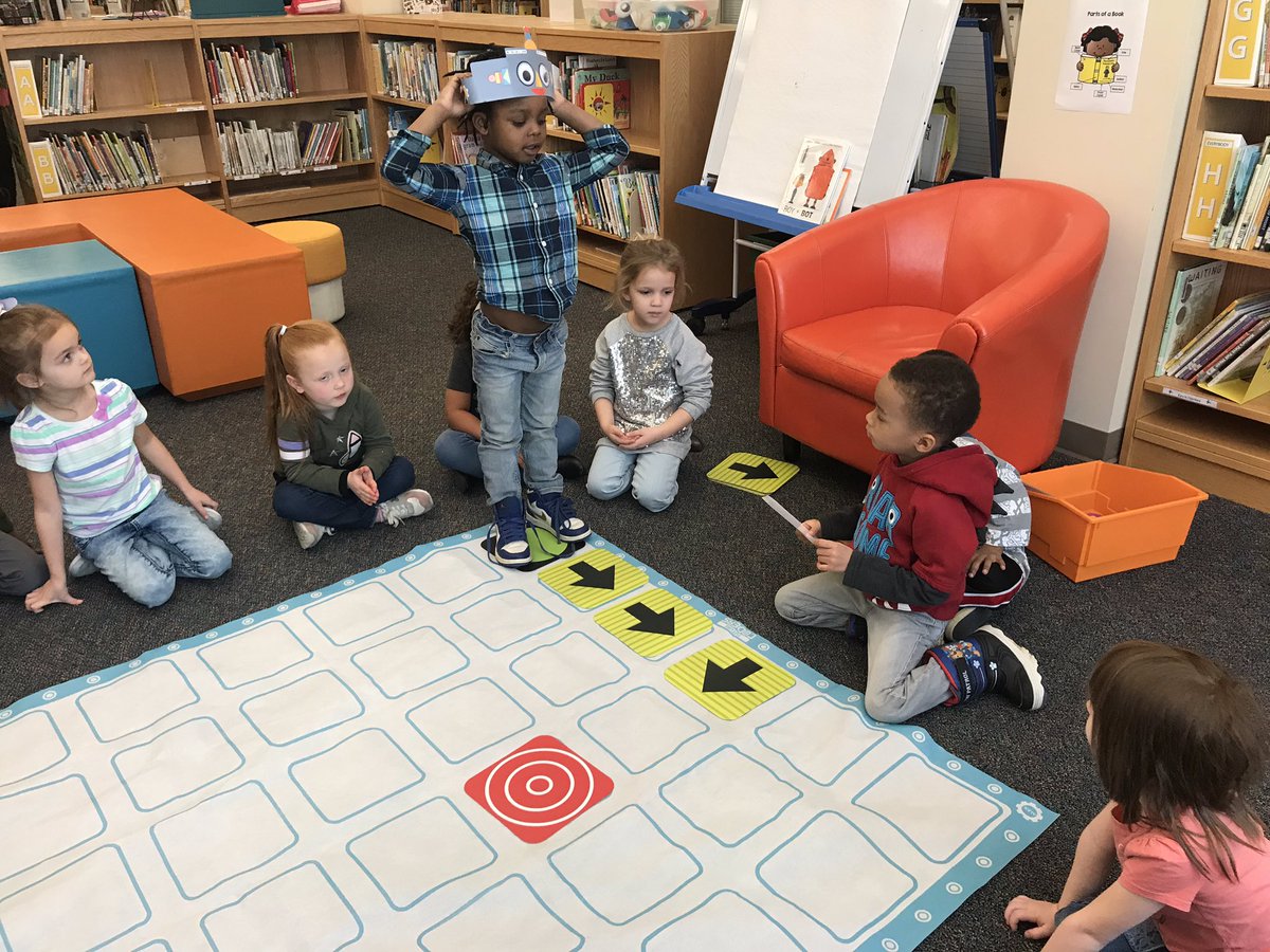 mrs_rubeck's tweet photo. Pre-K students created #algorithms to help their robot get to its target @BesterWCPS @4KristenEnglish @anselbrian2014 @MTringone #wcpsmd #wcpsthinkscomputationally https://t.co/pdPzgNdvIN