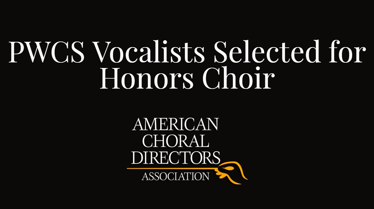 Congratulations to the PWCS students that were selected for the ACDA Honors Choir! We are #PWCSProud of you! #PositivelyPWCS pwcs.edu/cms/One.aspx?p…