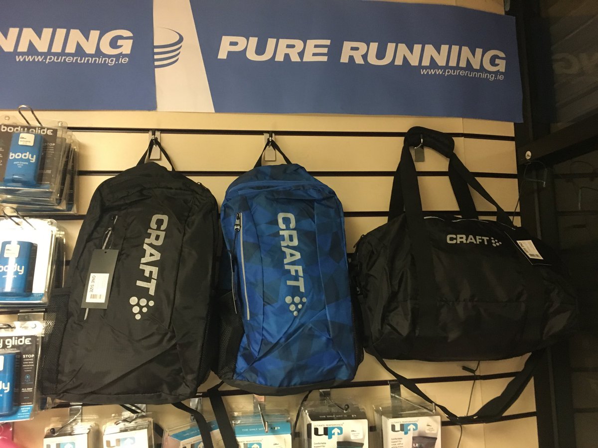 purerunningshop's tweet photo. Just arrived today. We have not merchandised them yet but had to show them off. New #Craft backpacks and gym bags £30. Great looking packs for running, commuting, gym or carrying your gear 👍 #GiftIdeas #Christmas #ForRunners #PureRunning https://t.co/YMSGUiougL