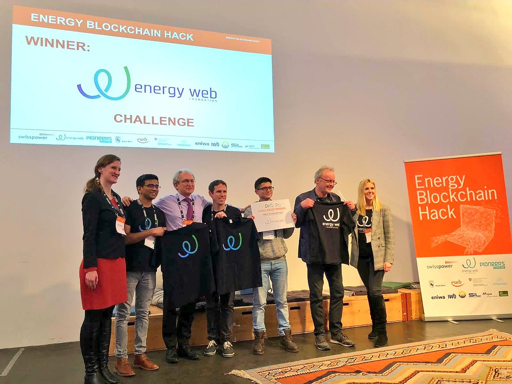 NatalijaSandic's tweet image. Congratulations to the winner of @energywebx challenge at the first Switzerland&apos;s #Energy #blockchain hackhaton DAO IPCI 👏 #energyblockchainhack