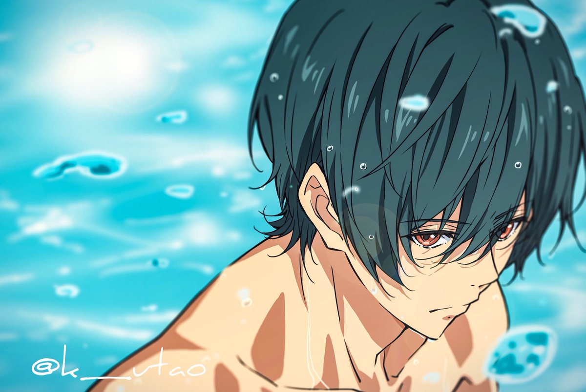 Free!劇場版見て三期を見だしたんで、ひさびさ落書き郁也 #Free