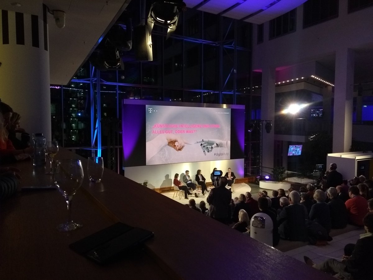 Podiumsdiskussion #künstlicheIntelligenz #KI und #Ethik #deutschetelekomag #digitalduty