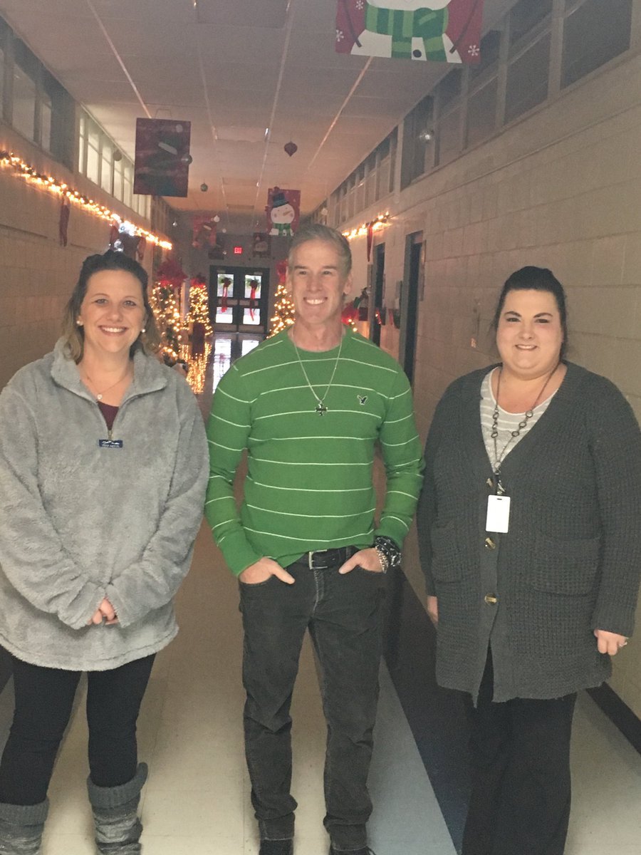 These three Holiday Elves transformed the north end hallway into a winter wonderland for Pinkston!!!  Their students are enjoying this joyful hall!  We love Amy, Rick, and Krista! Go Pinkston!