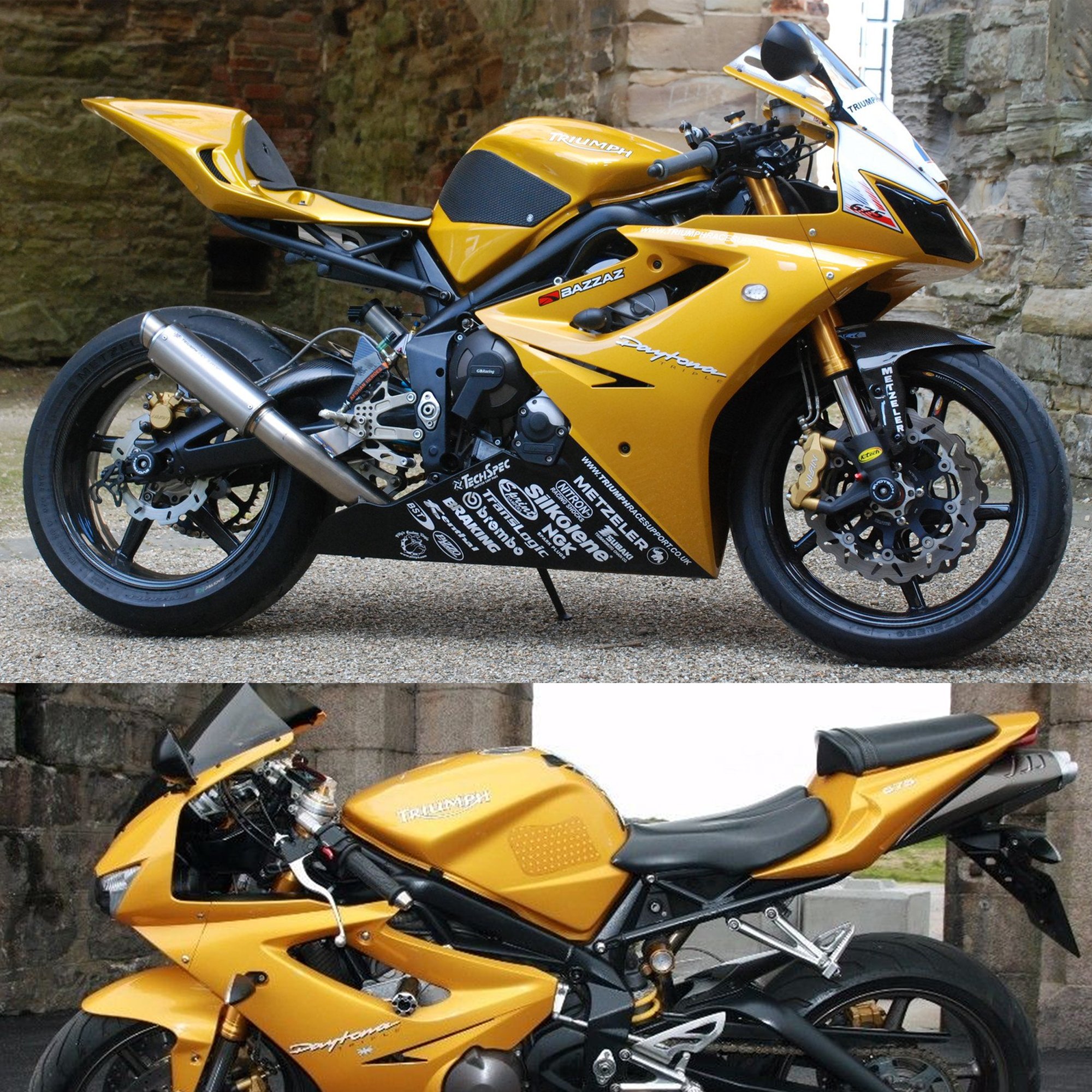 Triumph daytona 2024 675 yellow