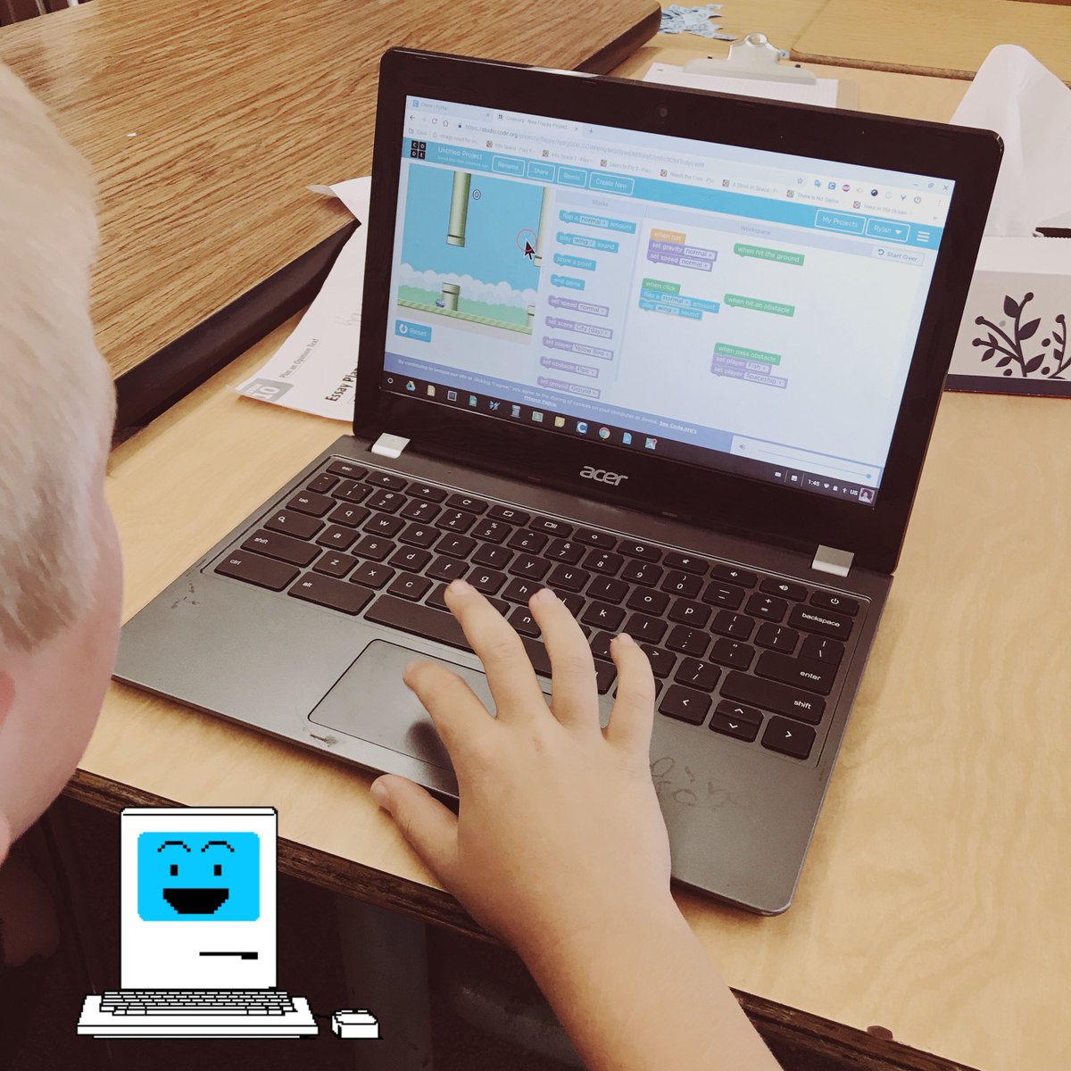 PalisadesWaves's tweet photo. Students have been coding at school. Coding incorporates math, reading, creativity, and higher level thinking! Go to https://t.co/S0Cl9uMvgI for more info. ##capocodes #coding #palisadeswaves #palisadesschoolwaves #ridethewave #technology https://t.co/OYcSud006P