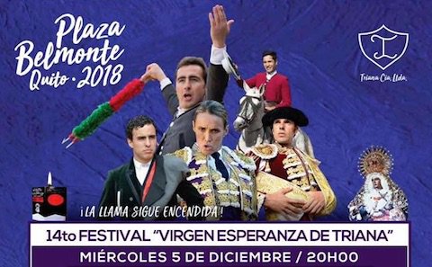 Esta noche grabamos en la Plaza Belmonte de Quito el Festival Esperanza de Triana feria.tv/agenda-1540_pl… Vídeos