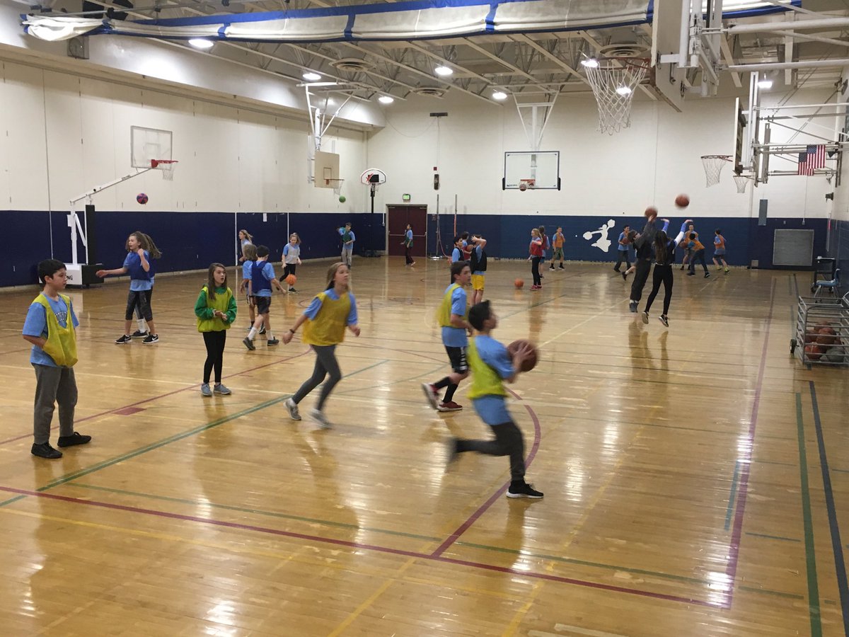 6th Grade Team sports executing the warm-ups that they created as a team! #PhysEd #basketball #sported