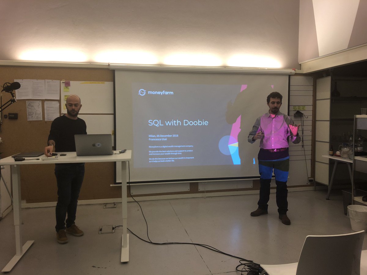 milanoscala's tweet photo. Let’s start! #scala #doobie https://t.co/JvWoQCGo3s