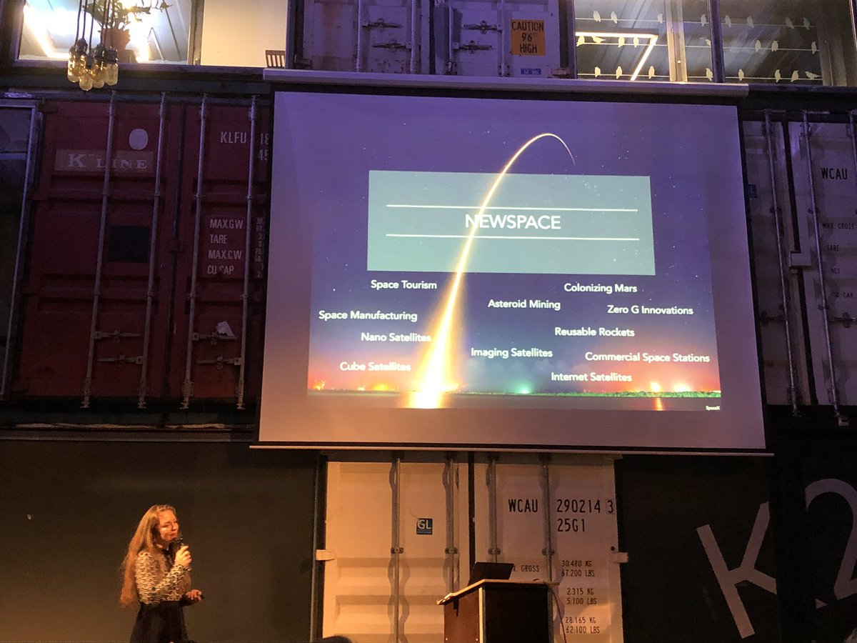 mariamisu's tweet photo. The Future of Space. Fascinated to hear about new space, future business opportunities and to dream! @RuagSpace @thalesgroup @OLYMPIASPACE @KraftwerkZH https://t.co/GfecOYIZiA
