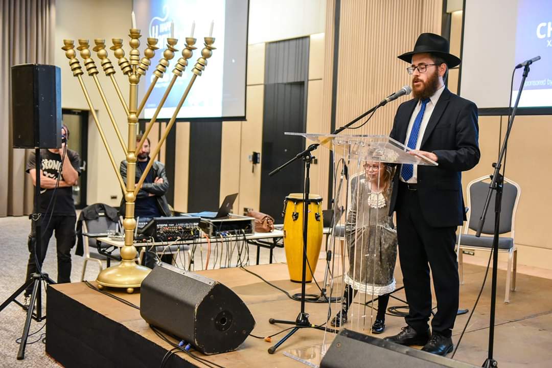 FisherKamm's tweet photo. 3rd candle #Hanukkah #chabbad #belgrade https://t.co/ClQ9bF77bp