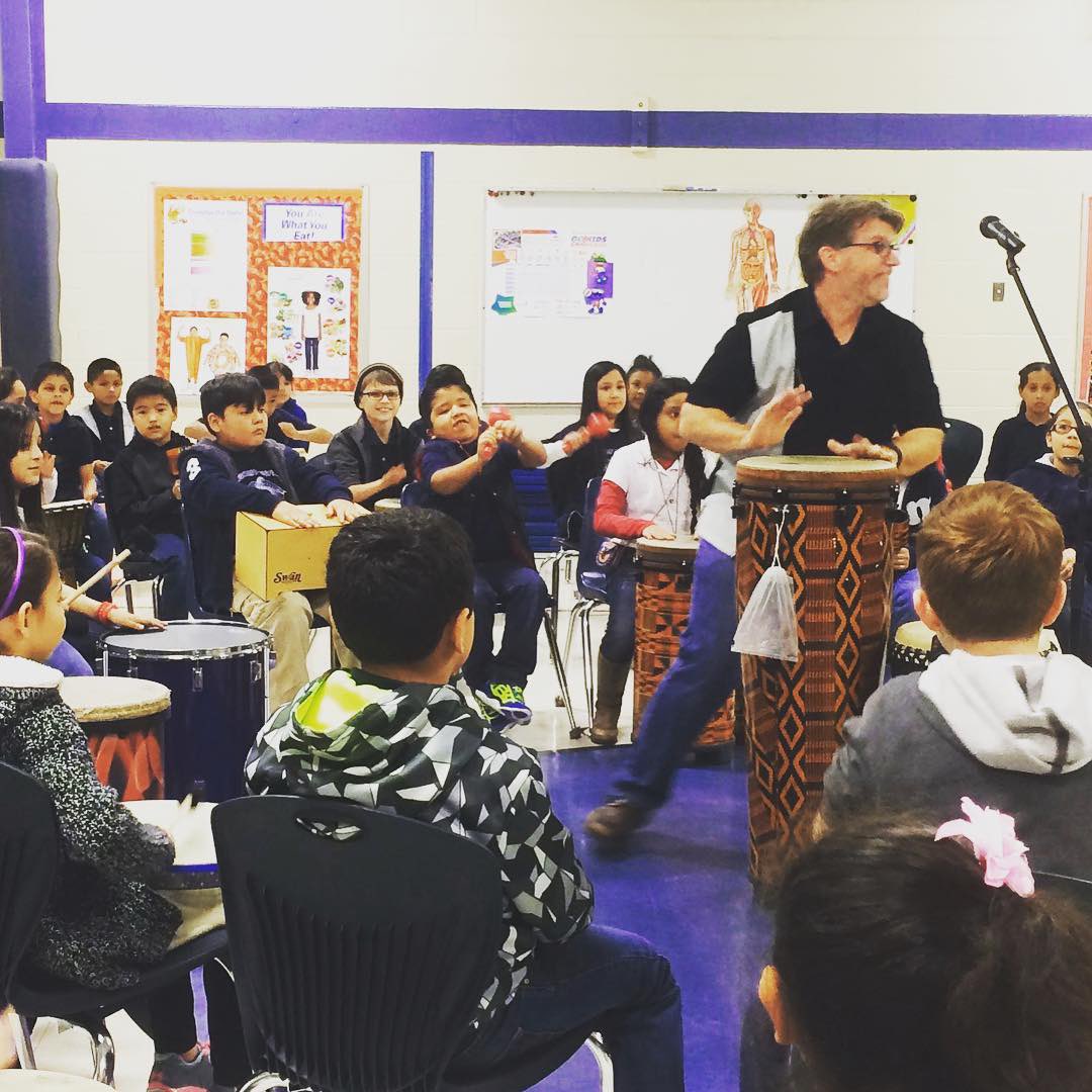 DrummingAround's tweet photo. I love doing Drumming Around programs at libraries, schools, and youth camps! Many adults have years of negative conditioning. I don’t have rhythm...not musical. This can cause adults to be apprehensive. Kids are just ready to explore and experience!!!#drummingwithkids @tocaperc https://t.co/C483mZO8Rv