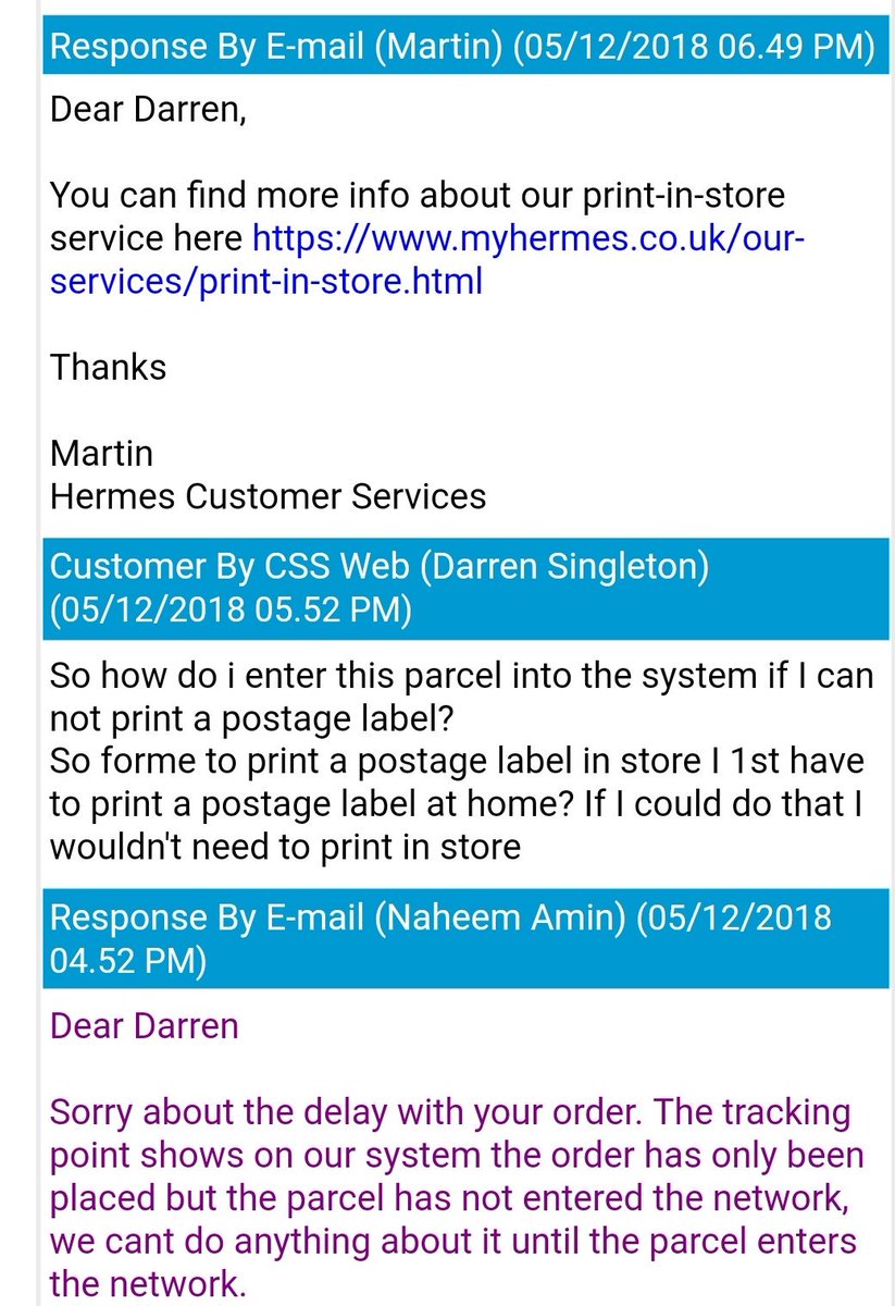 myhermes print label