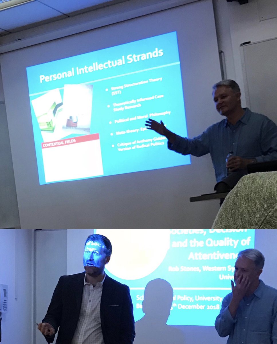 UoBSocialPolicy's tweet photo. Thank you to Professor Rob Stones, for a question provoking presentation on Successful Societies at the 3rd SPSC Lecture of 2018/19. #spsclectureseries #societies #uobsocpol https://t.co/9eOsDl7kgt