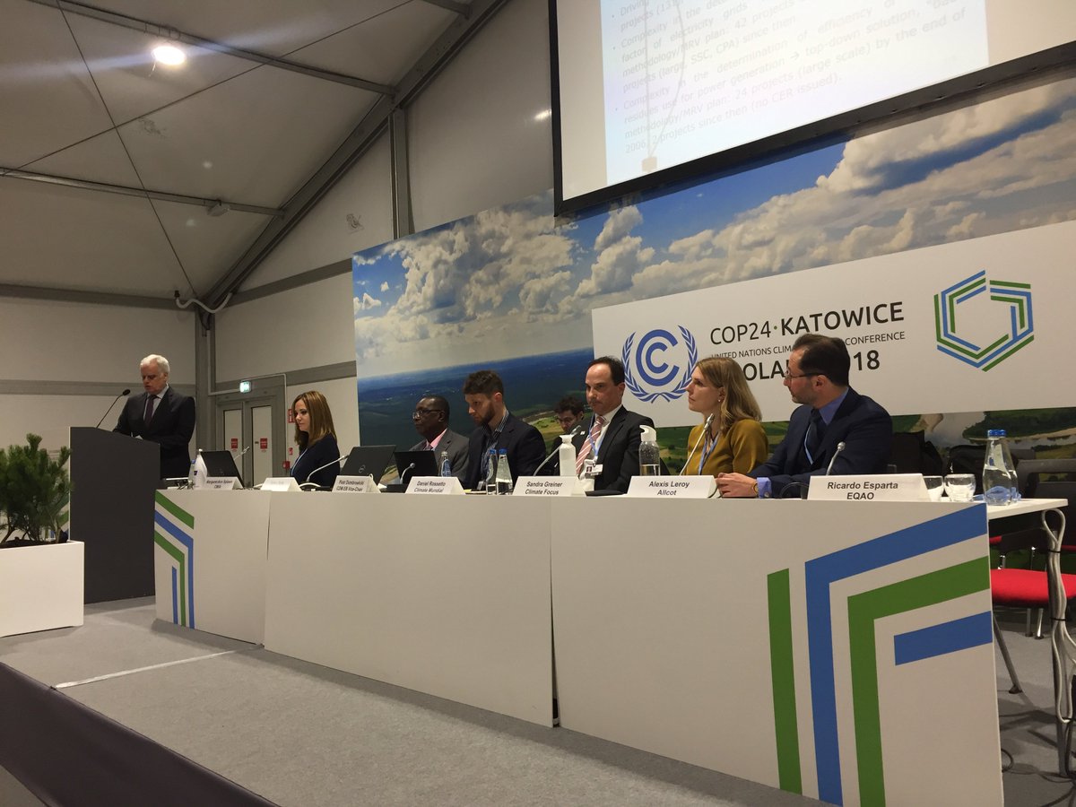 The #CleanDevelopmentMechanism has many #ClimateAction co-benefits, such  as improved indoor air quality, job creation, increased access to electricity and access to clean water bit.ly/2FYBQo0 It can also incentivize action in support of #ParisAgreement says panel #COP24