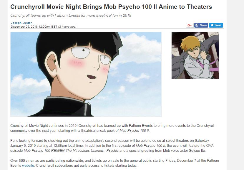 Mob Psycho 100 Reigen: The Miraculous Unknown Psychic