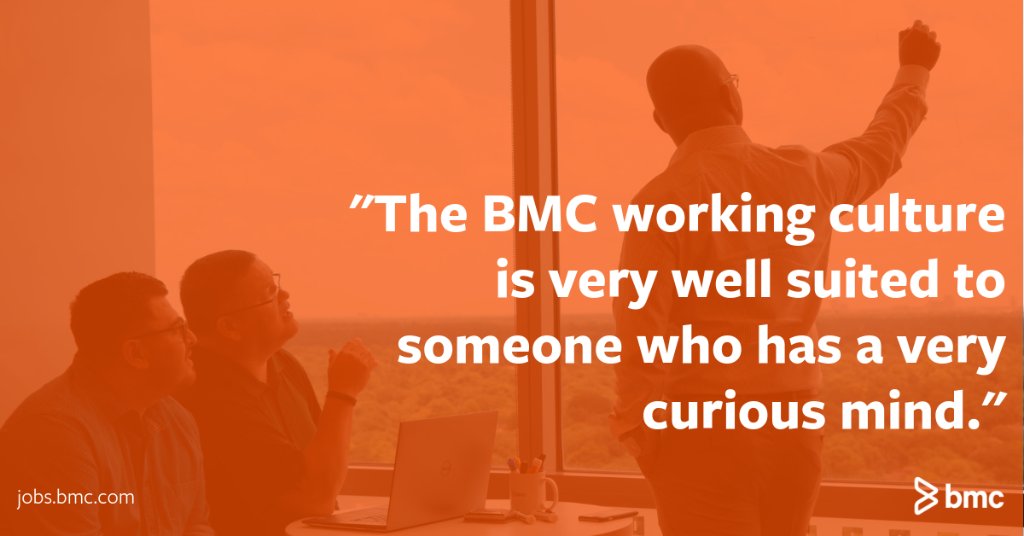 BMCSoftware's tweet photo. What is our #companyculture like? Hear from our very own employees! https://t.co/MBPh49QWYa #BMClife #WorkAtBMC https://t.co/erlI1lmN4T