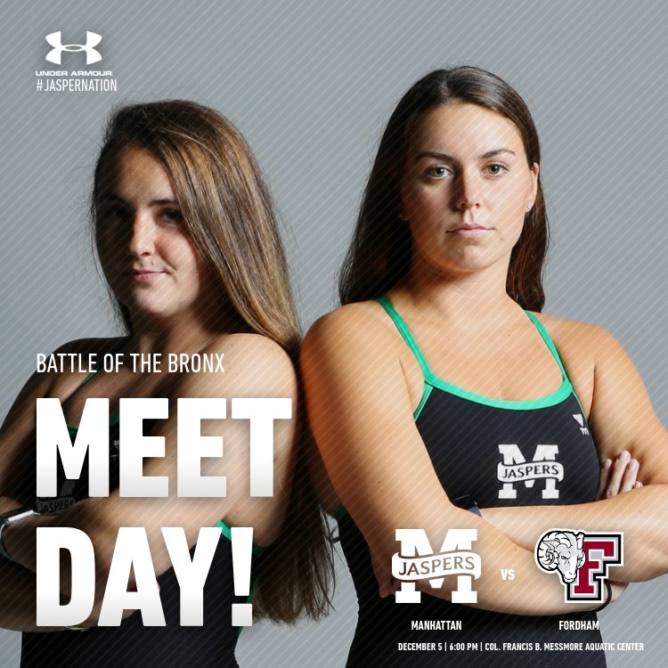 JasperSwimDive's tweet image. One final #MEETDAY in the 2018 calendar year and it's the #BattleOfTheBronx!

🆚: @FordhamSwimming
⌚️: 6:00 pm
📍: Col. Franis B. Messmore Aquatic Center

#JasperNation