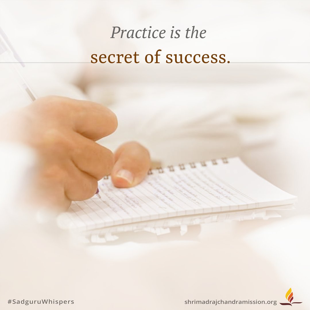 SRMDharampur's tweet photo. #SadguruWhispers #Quotes #QOTD #Practice #Secret #Success #SuccessTips #MotivationalQuotes #DailyMotivation #PracticeMakesYouPerfect #WorkOnIt #StartNow https://t.co/yziGwkXK7K