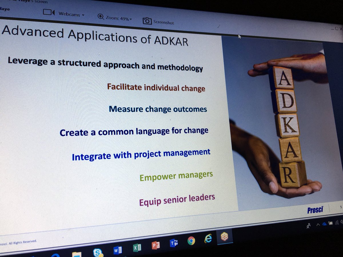 acmp_ukchapter's tweet photo. We’re live with Emma and @CMC_Change @Prosci #ADKAR - if you can’t join us this evening, stay tuned for upcoming webinars and events by visiting https://t.co/JJ9n5xIqSt https://t.co/jcWYMHVnRq