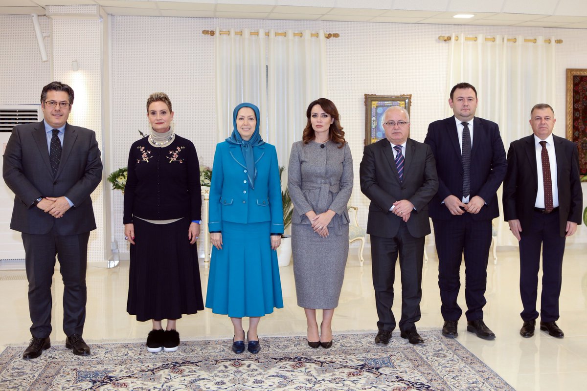 Maryam Rajavi on Twitter: "Maryam Rajavi meets with a delegation from the Parliament of Albania – A delegation from the Parliament of Albania headed by Mr. Edi Paloka, Deputy Chairman of the