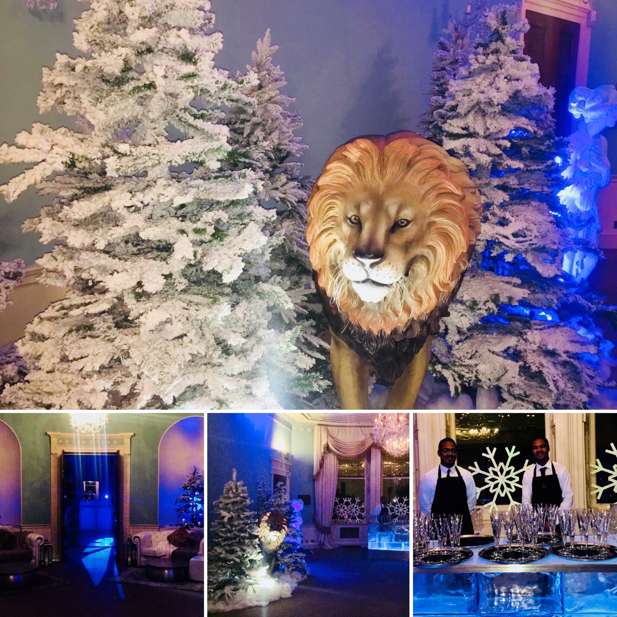 ITAVenues's tweet photo. Step through the wardrobe and into a land of fairy tale and fantasy.... 👣🚪❄️🦁⚜️💭🎄 #28portlandplace #christmastheme #narnia #aslan #fairytale #workchristmasparty #christmasparty #officeparty #londonvenue #uniquevenue #hellomerry #itavenues https://t.co/28MWSMjEsZ