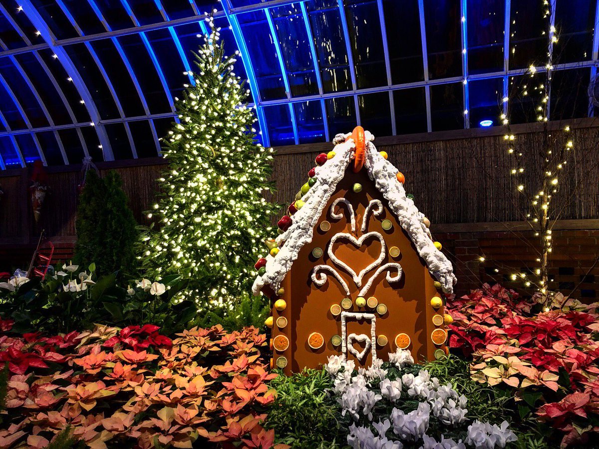 vstpgh's tweet photo. RT @H2Psarah One of my favorite parts of winter in Pittsburgh is Phipps Conservatory’s holiday light exhibit😍✨ And the best part is that students get free admission, and it’s walking distance from Pitt! https://t.co/PKXojngGTk