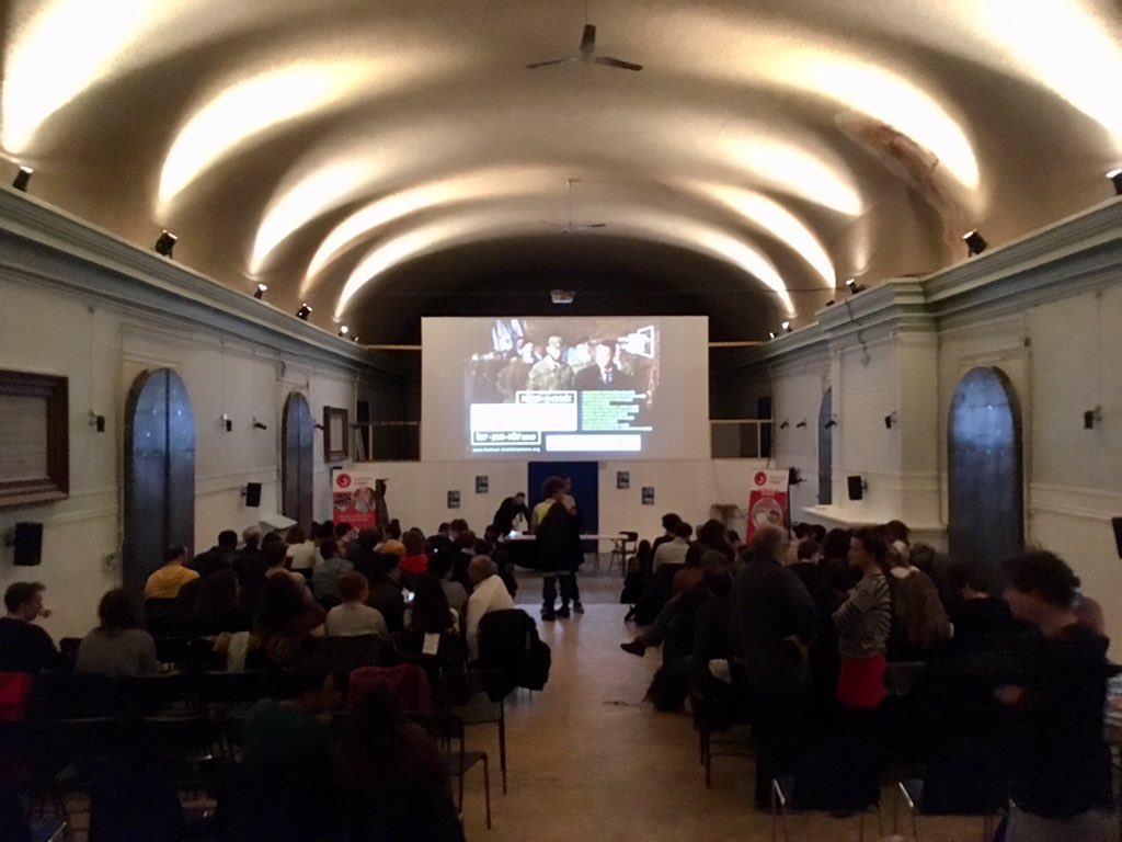SolidLaique's tweet photo. #FIFDH Ouverture de la 16e édition du festival international du film des droits humains ! Solidarité Laïque s’engage à faire entendre la voix de ces femmes et de ces hommes qui se battent pour faire respecter leurs #droits et leur #liberté. https://t.co/WDzKz1BLch